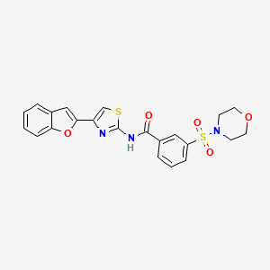 N-(4-(benzofuran-2-yl)thiazol-2-yl)-3-(morpholinosulfonyl)benzamide