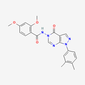N-(1-(3,4-dimethylphenyl)-4-oxo-1H-pyrazolo[3,4-d]pyrimidin-5(4H)-yl)-2,4-dimethoxybenzamide
