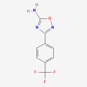 molecular formula C9H6F3N3O B2957308 3-(4-(三氟甲基)苯基)-1,2,4-恶二唑-5-胺 CAS No. 1260886-71-2