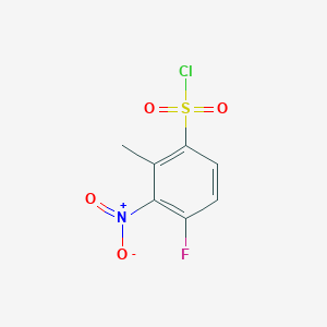 4-Fluoro-2-methyl-3-nitrobenzenesulfonyl chloride