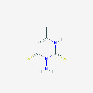 molecular formula C5H7N3S2 B2957336 3-amino-6-methyl-1H-pyrimidine-2,4-dithione CAS No. 68967-30-6