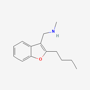 molecular formula C14H19NO B2957344 [(2-Butyl-1-benzofuran-3-yl)methyl](methyl)amine CAS No. 875332-95-9