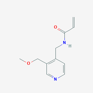 molecular formula C11H14N2O2 B2957348 N-[[3-(Methoxymethyl)pyridin-4-yl]methyl]prop-2-enamide CAS No. 2411315-56-3