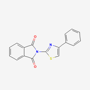 molecular formula C17H10N2O2S B2957353 2-(4-Phenylthiazol-2-yl)isoindoline-1,3-dione CAS No. 15850-24-5