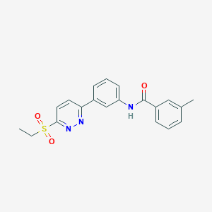 N-(3-(6-(ethylsulfonyl)pyridazin-3-yl)phenyl)-3-methylbenzamide