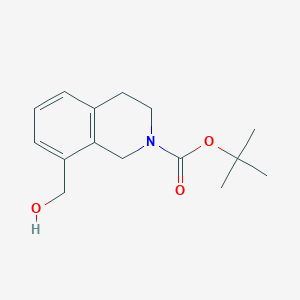 molecular formula C15H21NO3 B2957420 tert-butyl 8-(hydroxymethyl)-3,4-dihydroisoquinoline-2(1H)-carboxylate CAS No. 1204765-84-3