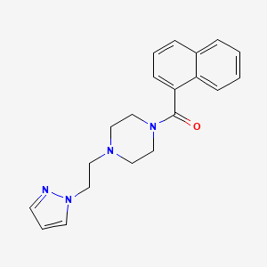 (4-(2-(1H-pyrazol-1-yl)ethyl)piperazin-1-yl)(naphthalen-1-yl)methanone