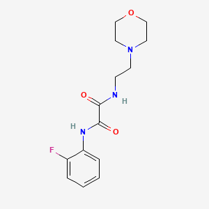 molecular formula C14H18FN3O3 B2957435 N-(2-fluorophenyl)-N'-[2-(morpholin-4-yl)ethyl]ethanediamide CAS No. 312319-51-0