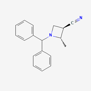 rel-(2S,3R)-1-(Diphenylmethyl)-2-methylazetidine-3-carbonitrile