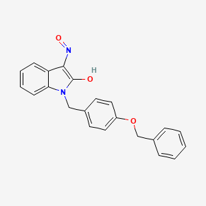 molecular formula C22H18N2O3 B2957445 (Z)-1-(4-(benzyloxy)benzyl)-3-(hydroxyimino)indolin-2-one CAS No. 867136-26-3