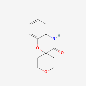 molecular formula C12H13NO3 B2957458 spiro[4H-1,4-benzoxazine-2,4'-oxane]-3-one CAS No. 1467038-12-5