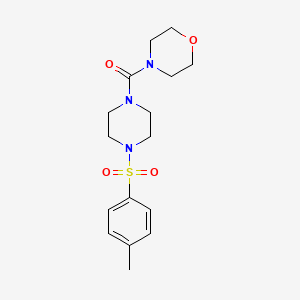 molecular formula C16H23N3O4S B2957459 Morpholin-4-yl-[4-(toluene-4-sulfonyl)-piperazin-1-yl]-methanone CAS No. 510734-46-0