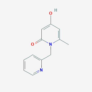 molecular formula C12H12N2O2 B2957468 4-Hydroxy-6-methyl-1-pyridin-2-ylmethyl-1H-pyridin-2-one CAS No. 586378-69-0