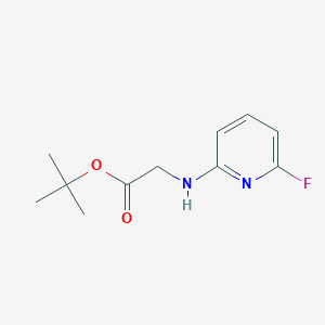 molecular formula C11H15FN2O2 B2957479 Tert-butyl 2-[(6-fluoropyridin-2-yl)amino]acetate CAS No. 2248290-03-9