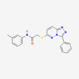 molecular formula C20H17N5OS B2957483 2-((3-phenyl-[1,2,4]triazolo[4,3-b]pyridazin-6-yl)thio)-N-(m-tolyl)acetamide CAS No. 852372-33-9