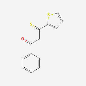 molecular formula C13H10OS2 B2957486 1-Phenyl-3-(thiophen-2-yl)-3-thioxopropan-1-one CAS No. 293767-25-6