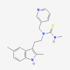1-(2-(2,5-dimethyl-1H-indol-3-yl)ethyl)-3-methyl-1-(pyridin-3-ylmethyl)thiourea
