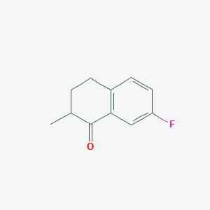 molecular formula C11H11FO B2957504 7-Fluoro-2-methyl-1,2,3,4-tetrahydronaphthalen-1-one CAS No. 902265-07-0