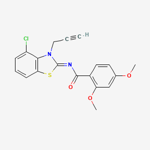 N-(4-chloro-3-prop-2-ynyl-1,3-benzothiazol-2-ylidene)-2,4-dimethoxybenzamide