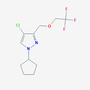 4-chloro-1-cyclopentyl-3-[(2,2,2-trifluoroethoxy)methyl]-1H-pyrazole