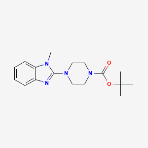 molecular formula C17H24N4O2 B2957527 tert-butyl 4-(1-methyl-1H-benzo[d]imidazol-2-yl)piperazine-1-carboxylate CAS No. 1627118-64-2
