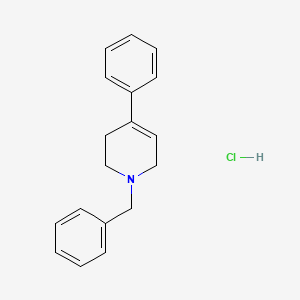 molecular formula C18H20ClN B2957541 1-Benzyl-4-phenyl-1,2,3,6-tetrahydropyridine hydrochloride CAS No. 94163-98-1