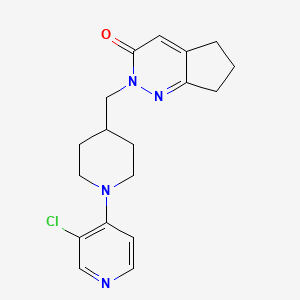 2-{[1-(3-chloropyridin-4-yl)piperidin-4-yl]methyl}-2H,3H,5H,6H,7H-cyclopenta[c]pyridazin-3-one