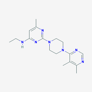 2-[4-(5,6-dimethylpyrimidin-4-yl)piperazin-1-yl]-N-ethyl-6-methylpyrimidin-4-amine