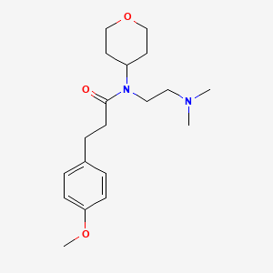 N-(2-(dimethylamino)ethyl)-3-(4-methoxyphenyl)-N-(tetrahydro-2H-pyran-4-yl)propanamide