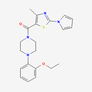 (4-(2-ethoxyphenyl)piperazin-1-yl)(4-methyl-2-(1H-pyrrol-1-yl)thiazol-5-yl)methanone