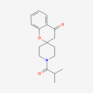 molecular formula C17H21NO3 B2957568 1'-Isobutyrylspiro[chroman-2,4'-piperidin]-4-one CAS No. 887466-59-3