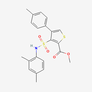 Methyl 3-[(2,4-dimethylphenyl)sulfamoyl]-4-(4-methylphenyl)thiophene-2-carboxylate