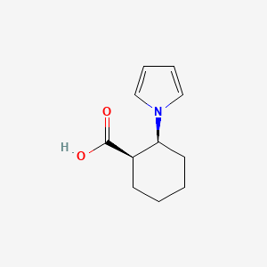 molecular formula C11H15NO2 B2957578 (1R,2S)-2-Pyrrol-1-ylcyclohexane-1-carboxylic acid CAS No. 2276601-24-0