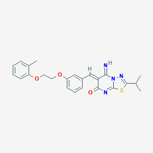 5-imino-2-isopropyl-6-{3-[2-(2-methylphenoxy)ethoxy]benzylidene}-5,6-dihydro-7H-[1,3,4]thiadiazolo[3,2-a]pyrimidin-7-one