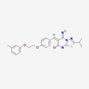 5-imino-2-isopropyl-6-{4-[2-(3-methylphenoxy)ethoxy]benzylidene}-5,6-dihydro-7H-[1,3,4]thiadiazolo[3,2-a]pyrimidin-7-one