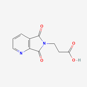 molecular formula C10H8N2O4 B2957601 3-(5,7-二氧代-5,7-二氢-6H-吡咯并[3,4-b]吡啶-6-基)丙酸 CAS No. 131570-34-8