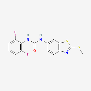 1-(2,6-Difluorophenyl)-3-(2-(methylthio)benzo[d]thiazol-6-yl)urea