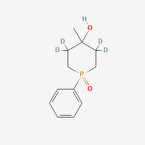 molecular formula C12H17O2P B2957628 4-Methyl-1-phenyl-4-Phosphorinan-3,3,5,5-d4-ol 1-oxide CAS No. 300395-52-2