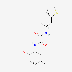 N1-(2-methoxy-5-methylphenyl)-N2-(1-(thiophen-2-yl)propan-2-yl)oxalamide