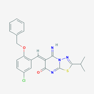 6-[2-(benzyloxy)-5-chlorobenzylidene]-5-imino-2-isopropyl-5,6-dihydro-7H-[1,3,4]thiadiazolo[3,2-a]pyrimidin-7-one