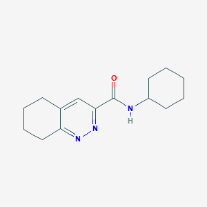 molecular formula C15H21N3O B2957666 N-Cyclohexyl-5,6,7,8-tetrahydrocinnoline-3-carboxamide CAS No. 2415584-74-4
