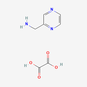molecular formula C7H9N3O4 B2957678 C-Pyrazin-2-YL-methylamine oxalate CAS No. 1170817-91-0