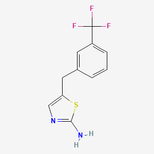 molecular formula C11H9F3N2S B2957684 5-(3-三氟甲基-苄基)-噻唑-2-胺 CAS No. 300819-51-6