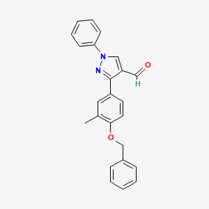 3-[4-(benzyloxy)-3-methylphenyl]-1-phenyl-1H-pyrazole-4-carbaldehyde