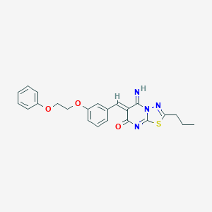 5-imino-6-[3-(2-phenoxyethoxy)benzylidene]-2-propyl-5,6-dihydro-7H-[1,3,4]thiadiazolo[3,2-a]pyrimidin-7-one