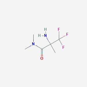 molecular formula C6H11F3N2O B2957720 2-氨基-3,3,3-三氟-N,N,2-三甲基丙酰胺 CAS No. 1527858-14-5