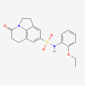 N-(2-ethoxyphenyl)-4-oxo-2,4,5,6-tetrahydro-1H-pyrrolo[3,2,1-ij]quinoline-8-sulfonamide