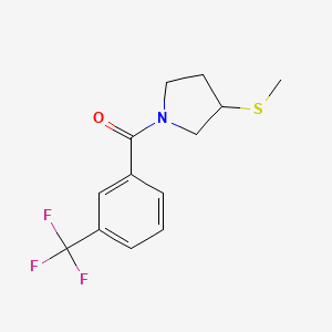 (3-(Methylthio)pyrrolidin-1-yl)(3-(trifluoromethyl)phenyl)methanone