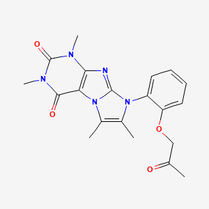 2,4,7,8-Tetramethyl-6-[2-(2-oxopropoxy)phenyl]purino[7,8-a]imidazole-1,3-dione