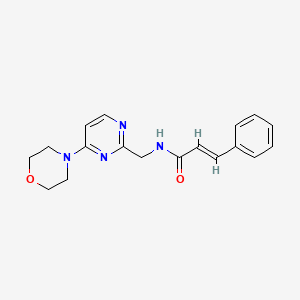 N-((4-morpholinopyrimidin-2-yl)methyl)cinnamamide
